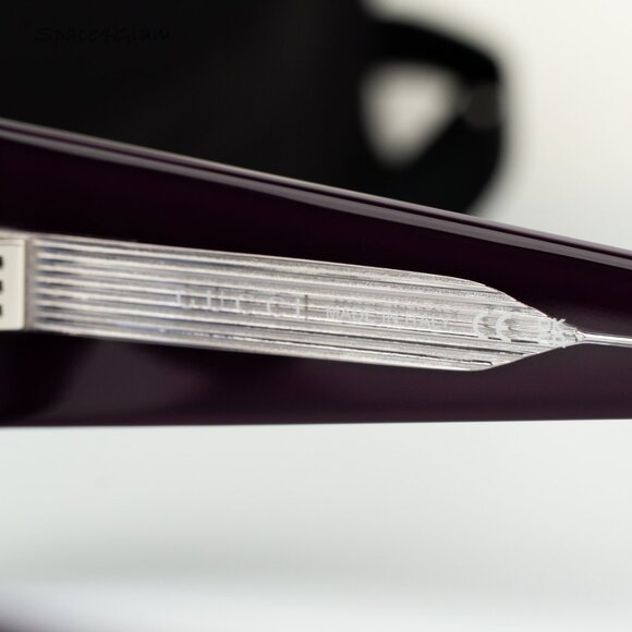 Gucci Women Sunglasses Violet Rectangular GG1917S 010 BRAND NEW - Picture 6 of 7